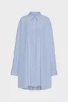 White - Cotton poplin pinstripe shirt