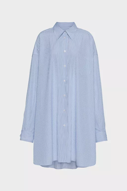 Cotton poplin pinstripe shirt - Shirts