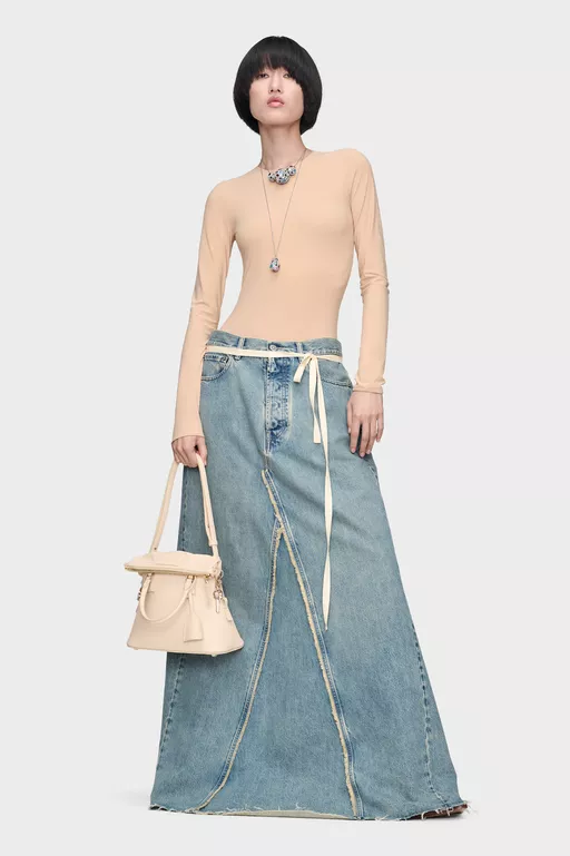 Denim Maxi Skirt - Long skirts