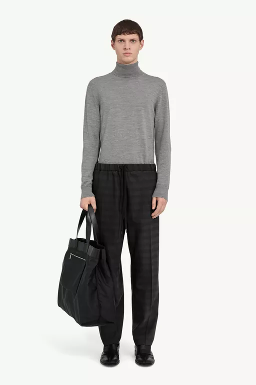 Tailored wool-blend trousers - Pants