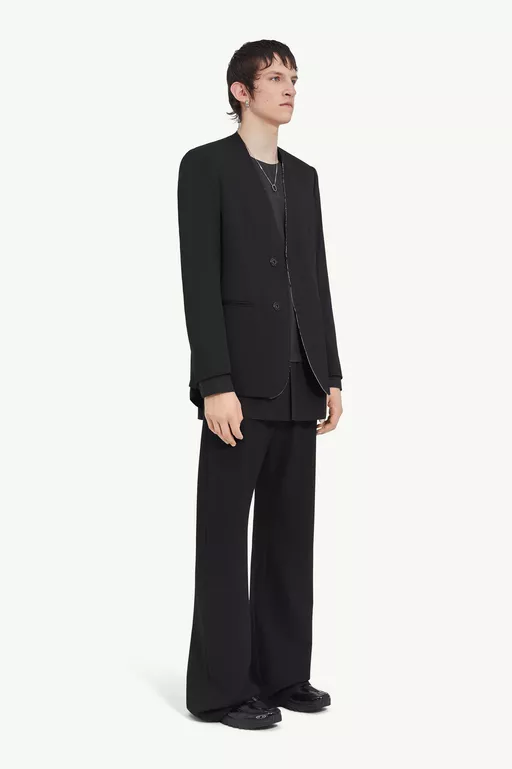 Collarless suit jacket - Jackets