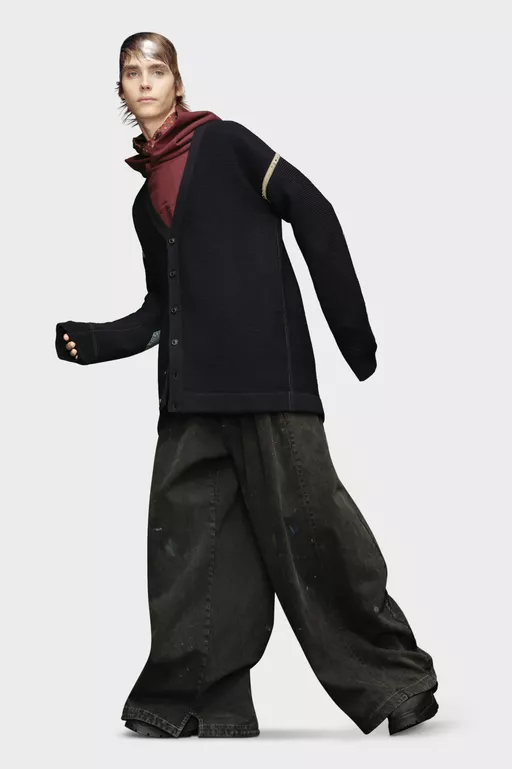 Elbow patch cardigan - Knitwear