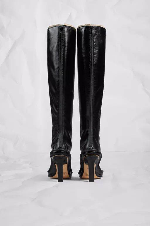 Level Cut-Out Knee Boots - Boots