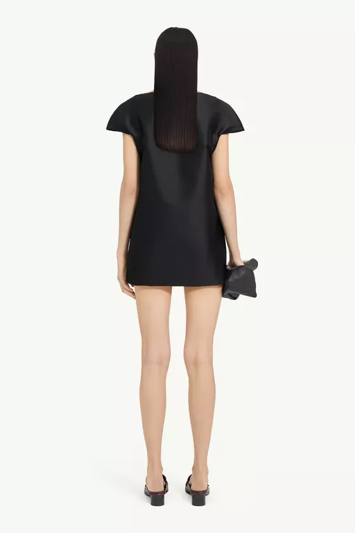 Cap-Sleeve Dress - Mini Dress