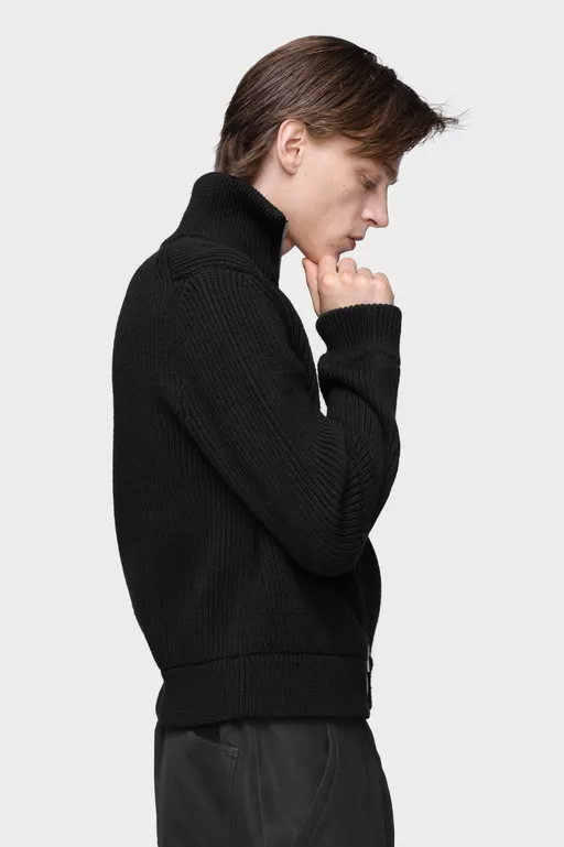 Wool knit jacket - Cardigan