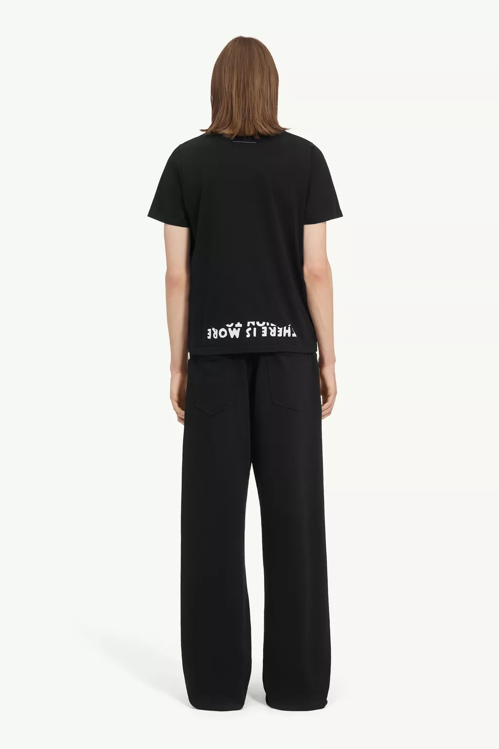 Black SIDA print T-shirt | MM6 Official