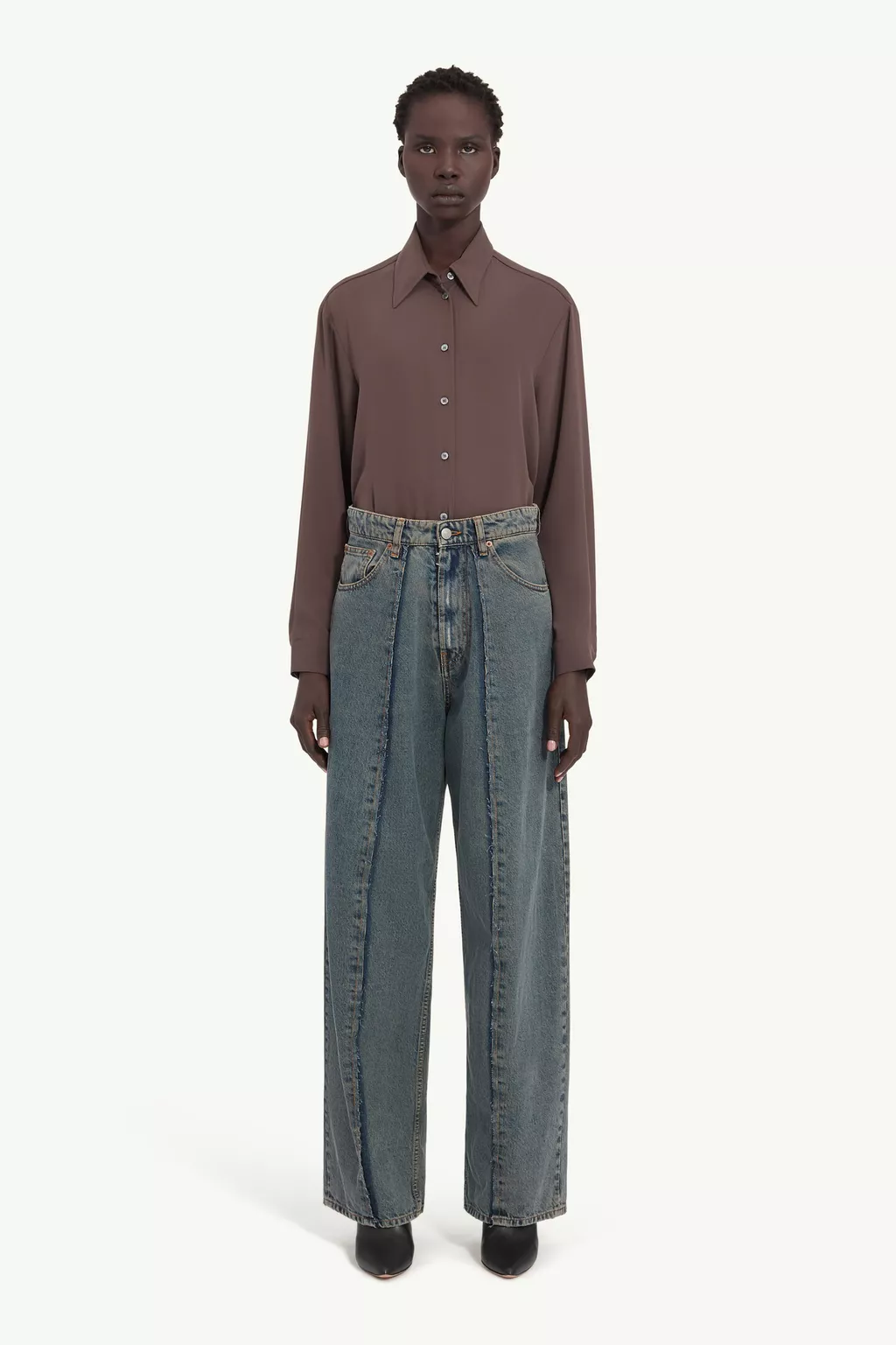 Maison Margiela マルジェラ デニム グレー 32 17SS Gray Wide-leg jeans | MM6 Official