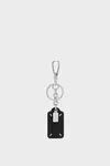 Black - Four stitches tag keyring