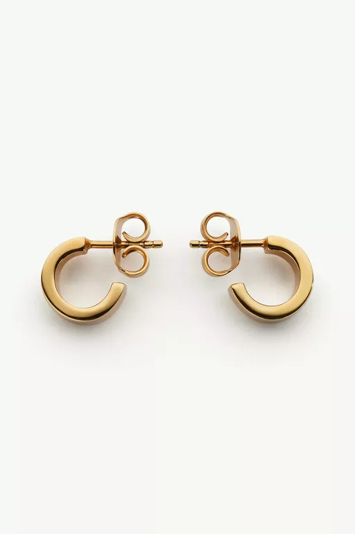 Numeric Minimal Signature Hoop Earrings - Earrings