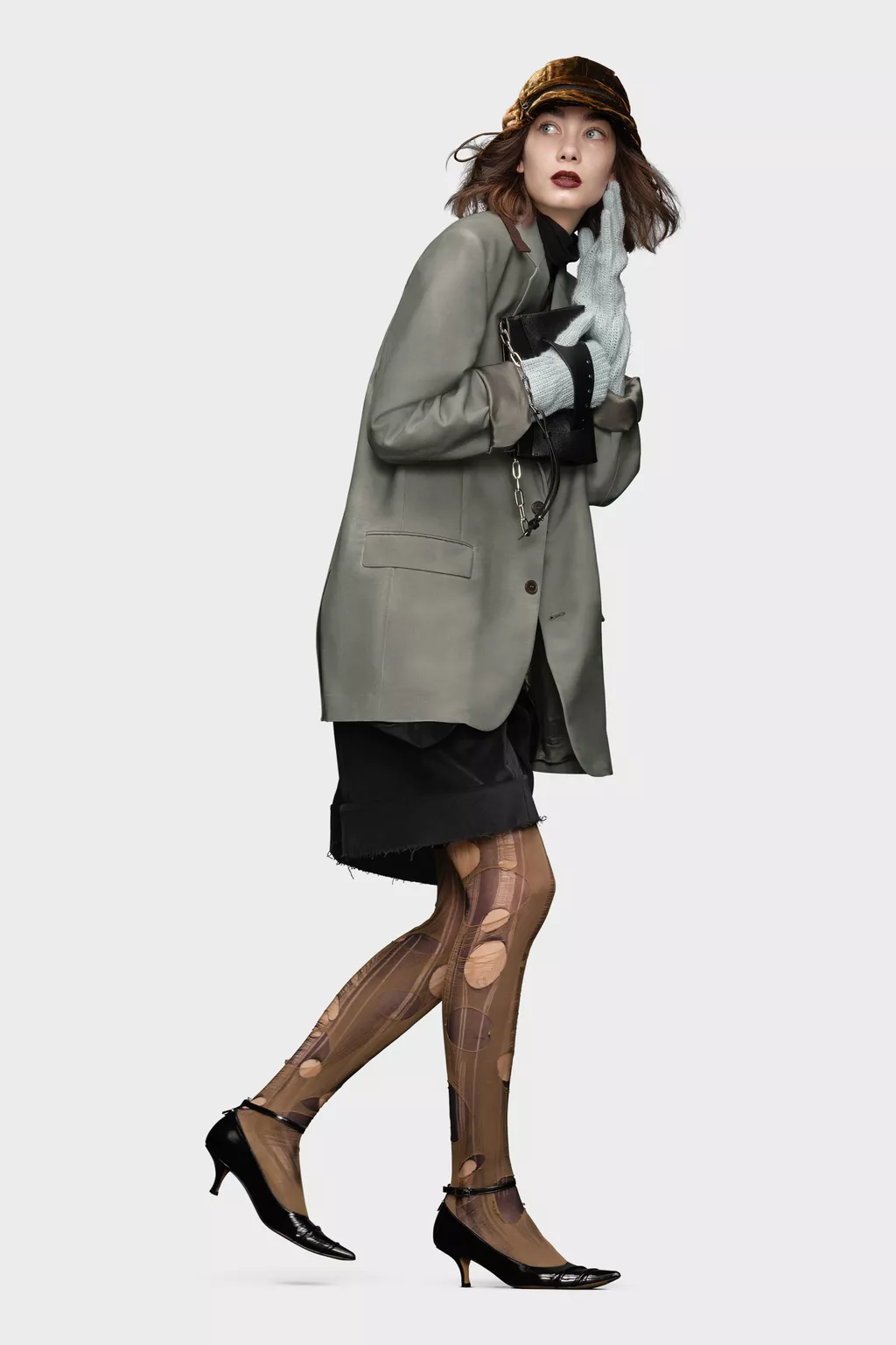 Grey Mohair wool blazer | Maison Margiela Official