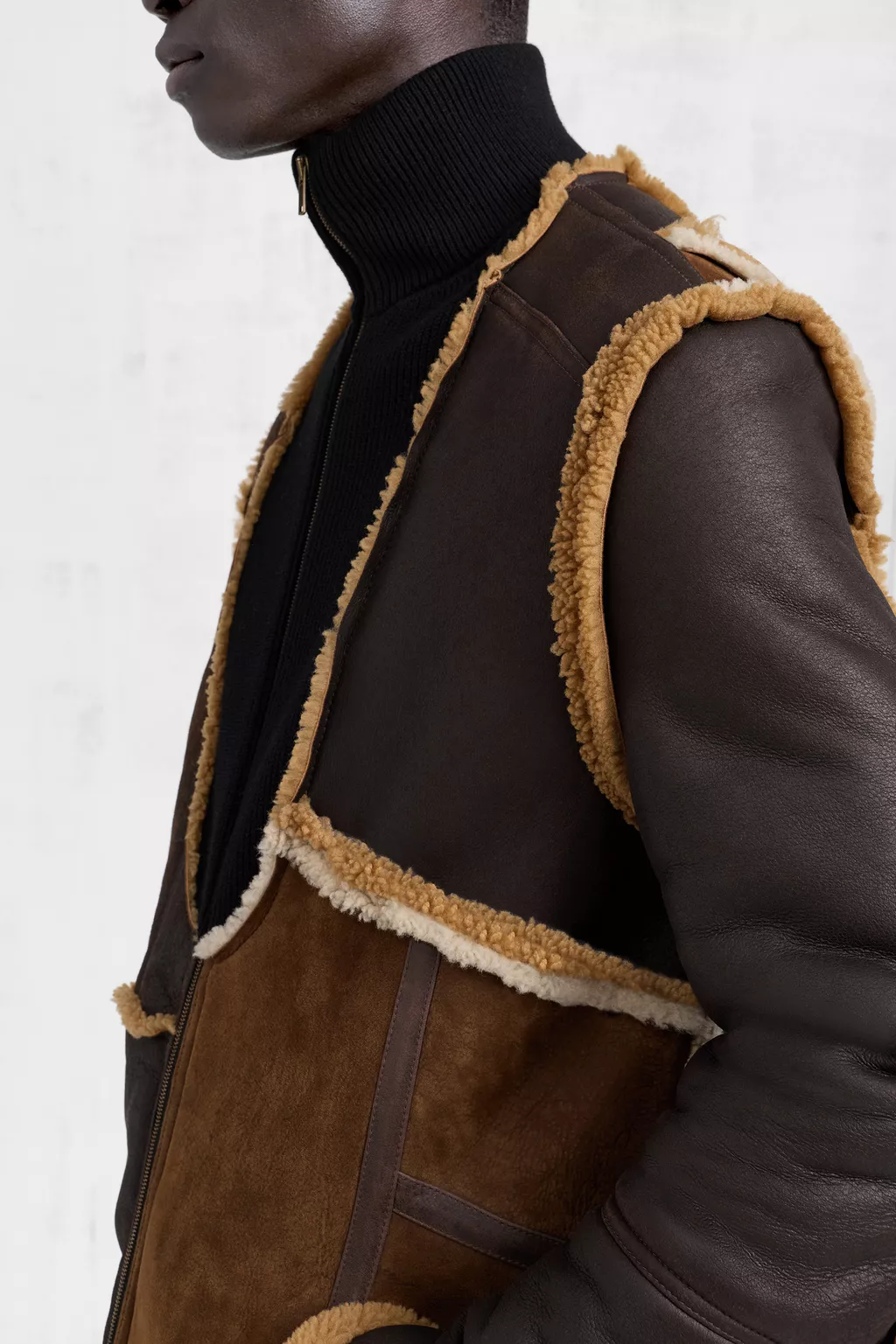 Brown Lamb Fur Jacket | Maison Margiela Official