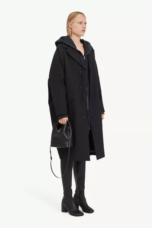 Wool Gabardine Coat - Coats