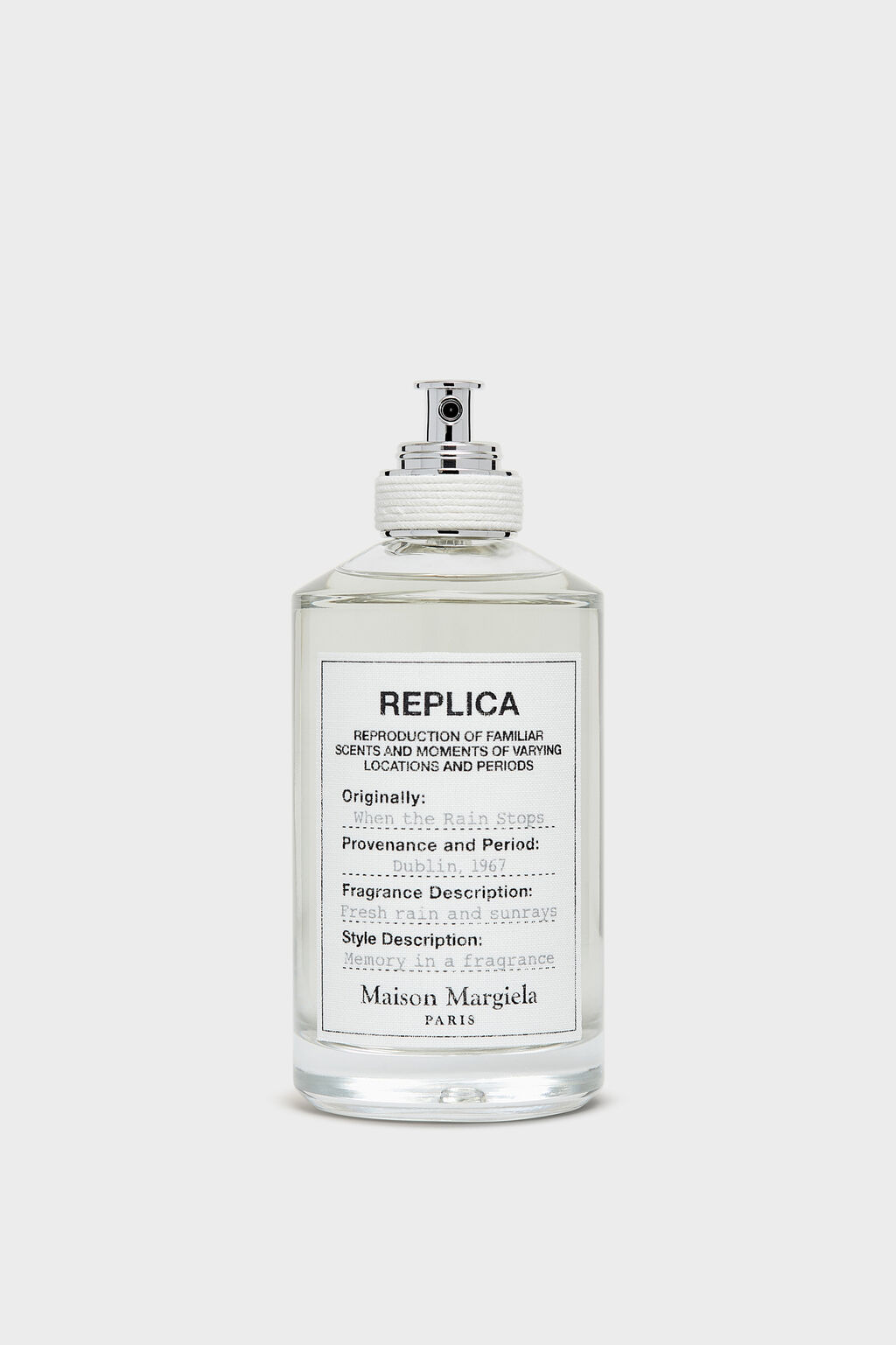 Replica When The Rain Stops by Maison Margiela Eau De Toilette Spray (Unisex) 3.4 oz for Women