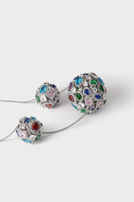 Cluster Show Spheres Necklace - Necklaces