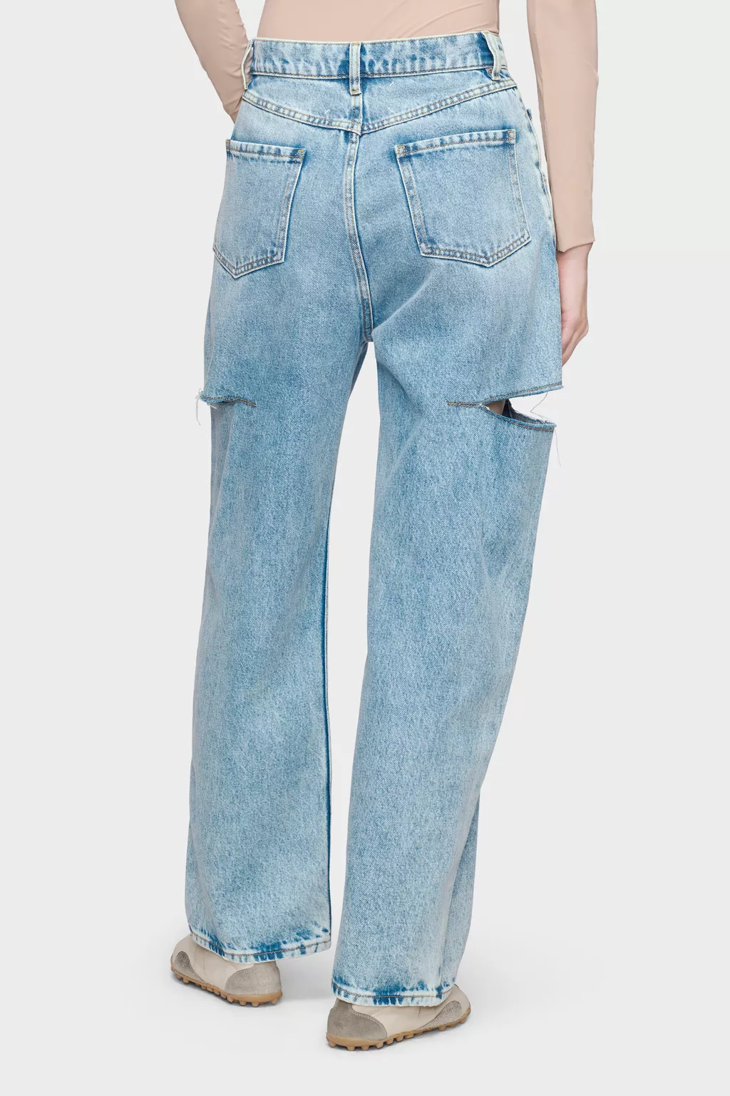 margiela デニム Blue jeans Denim jeans with slash details | Maison Margiela Official
