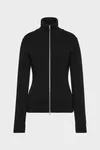 Black - Wool zipped cardigan