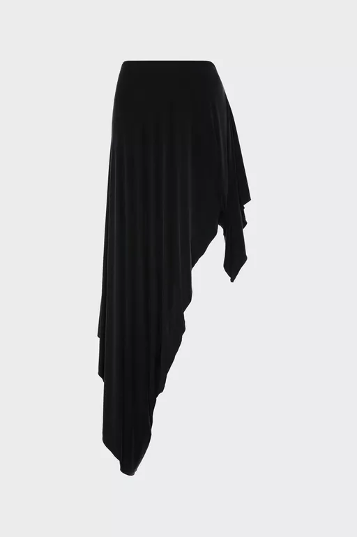 Draped Long Skirt - Midi Skirts