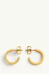 Gold - Numeric Minimal Signature Hoop Earrings