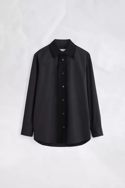 フュージョン ベルベット プラケット コットンシャツ - シャツ