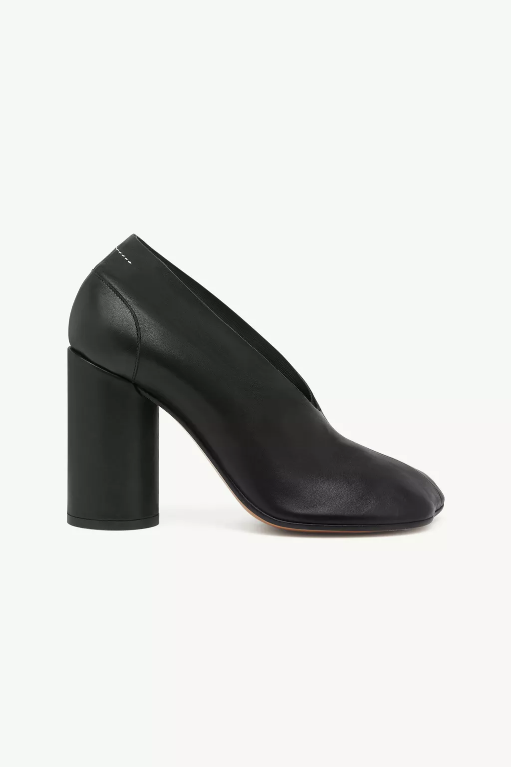 Black Nappa leather Anatomic court shoes | MM6 Official