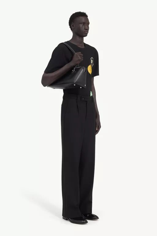 Soft flannel pleated trousers - Pants