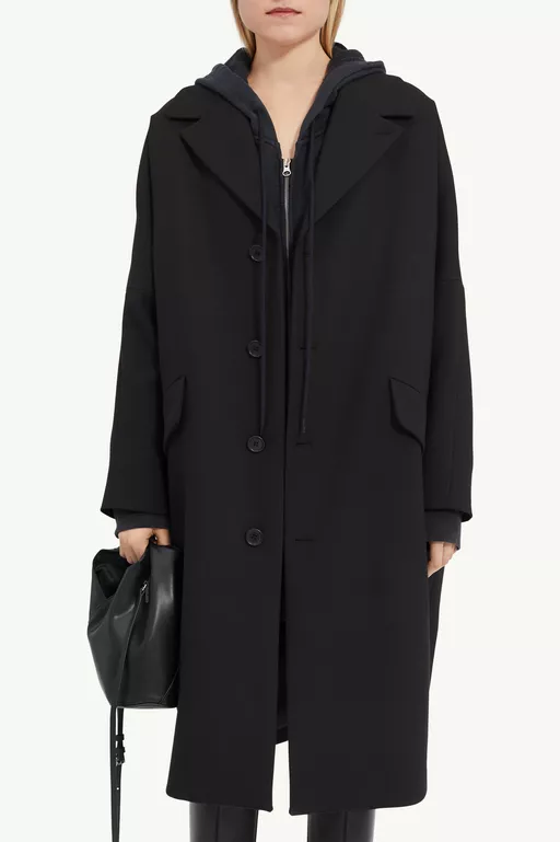 Wool Gabardine Coat - Coats