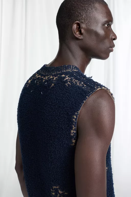 Acid Knit Wool Vest - Waistcoats