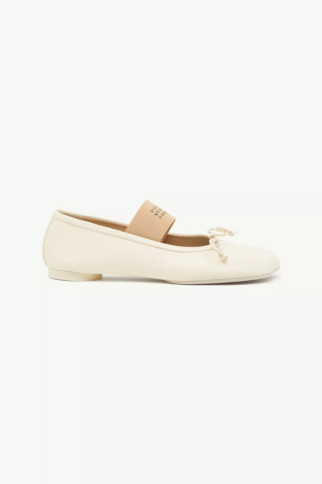 Brown Anatomic Numeric Ballerinas | MM6 Official