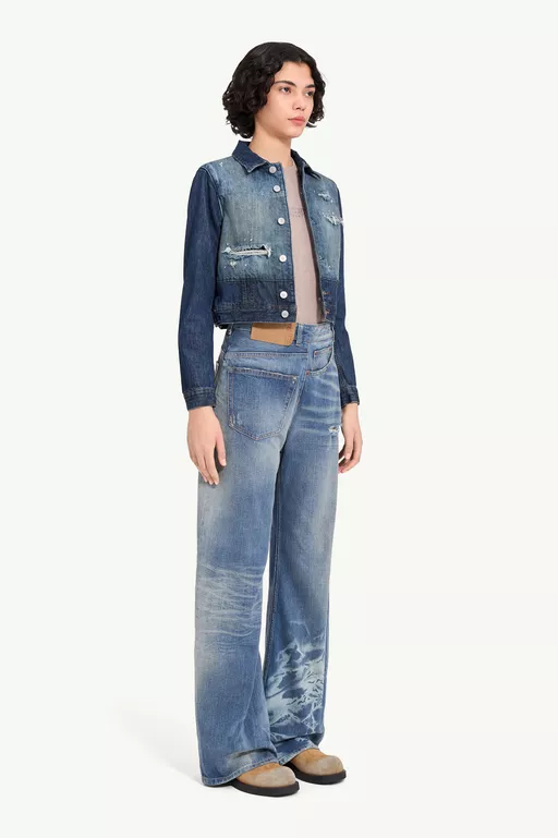 Cropped denim jacket - Jackets