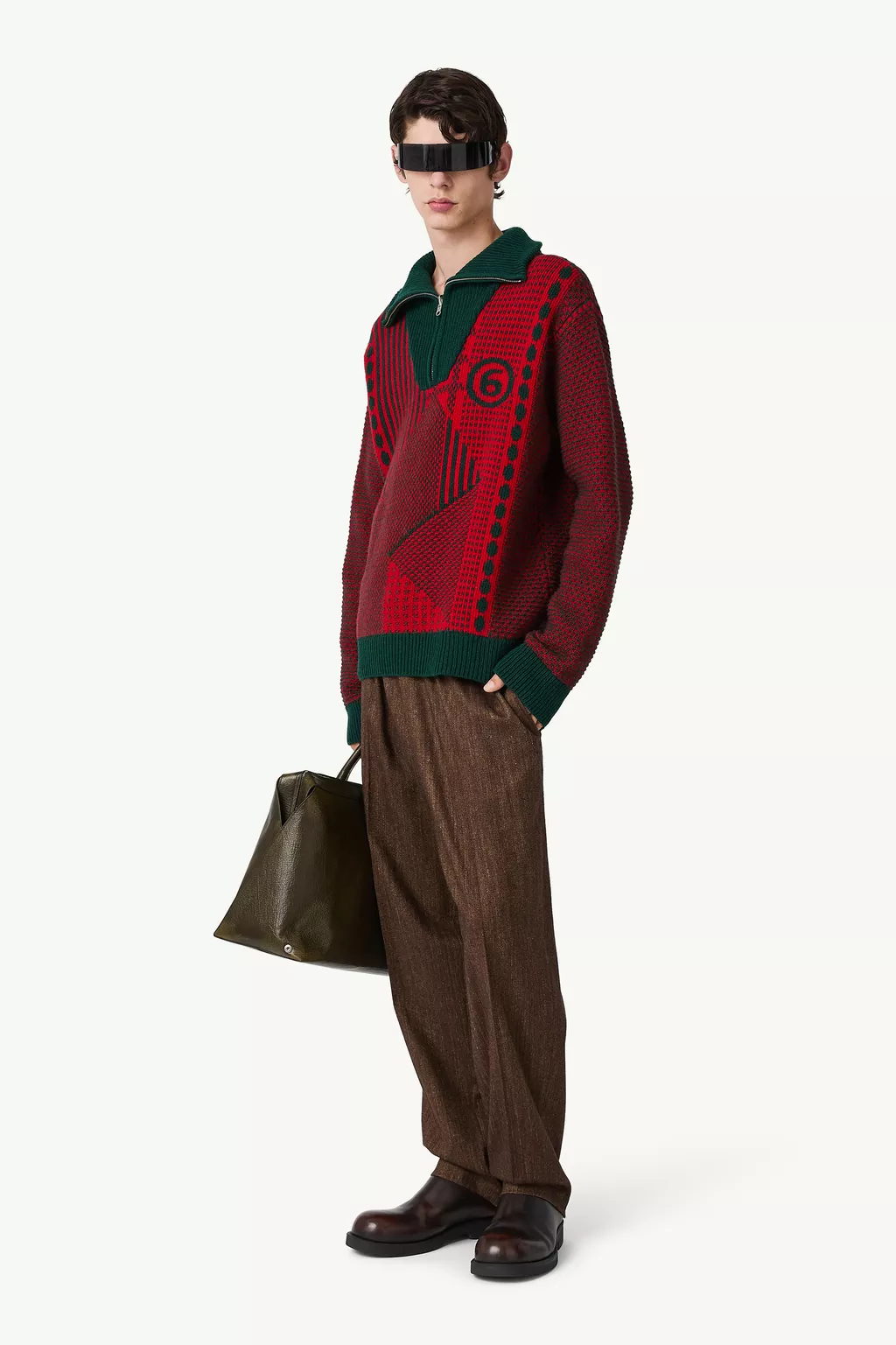 Half-Zip Knit Jumper | MM6 Official