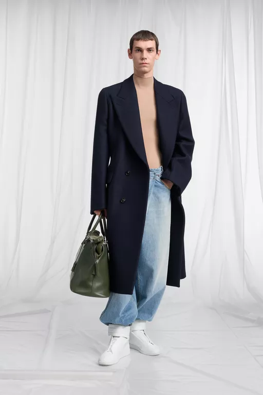 Double-Breasted Wool Overcoat - Coats