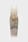 Ecru - Maxi-Strickkleid