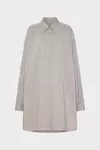 Hellgrau - Folded Collar Hemd