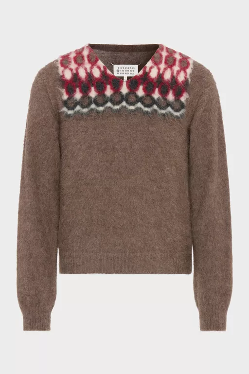 Alpaca Wool V-Neck Sweater - V-neck