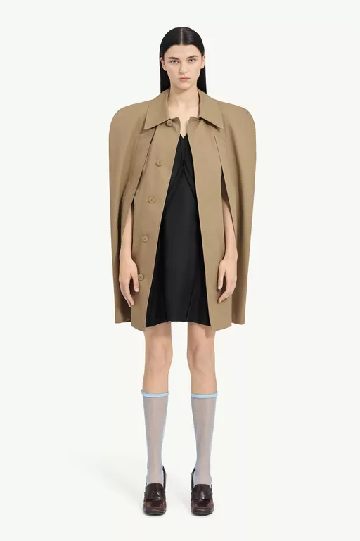 Waterproof Cotton Cape Coat - Coats
