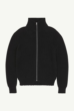 Ribbed Knit Sportsjacket - Jackets