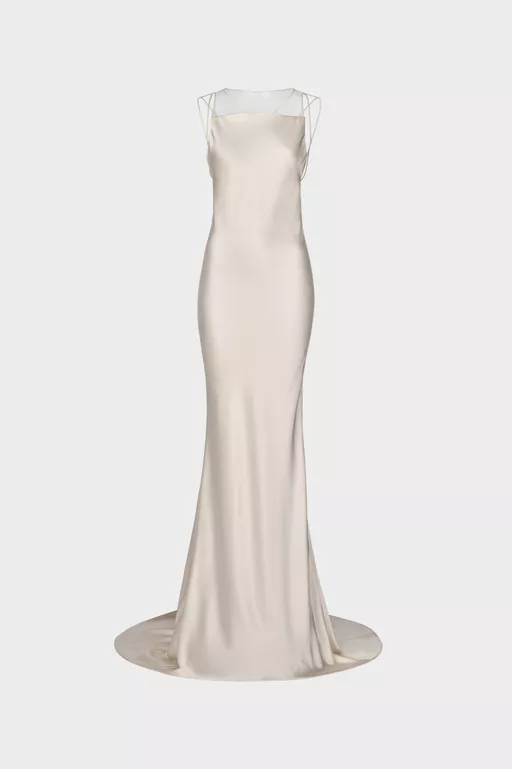 Hammered Satin Gown - Dresses