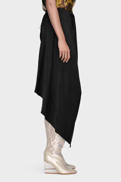 Draped Midi Skirt - Midi Skirts