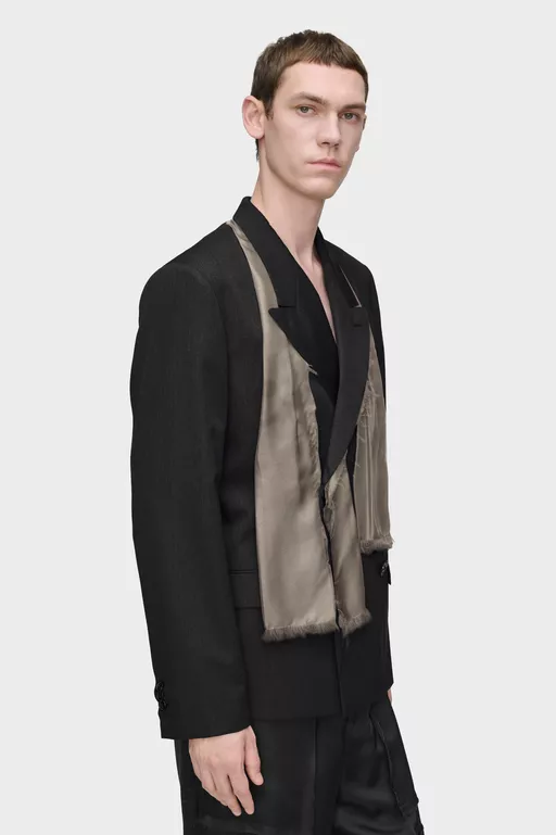 Wool Scarf Jacket - Jackets