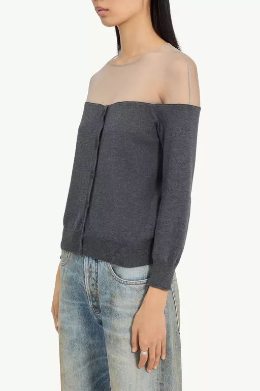 Knit Cardigan - Overalls