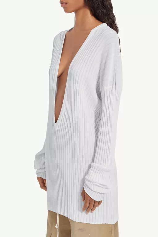 V-neck Knit - Maxi Dress