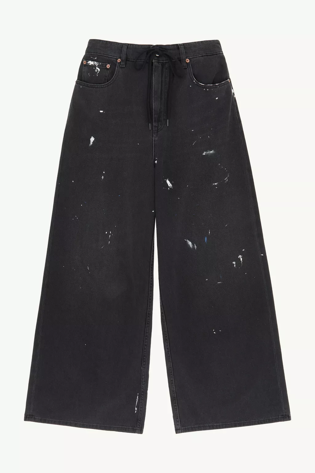 Black Wide-leg jeans | MM6 Official