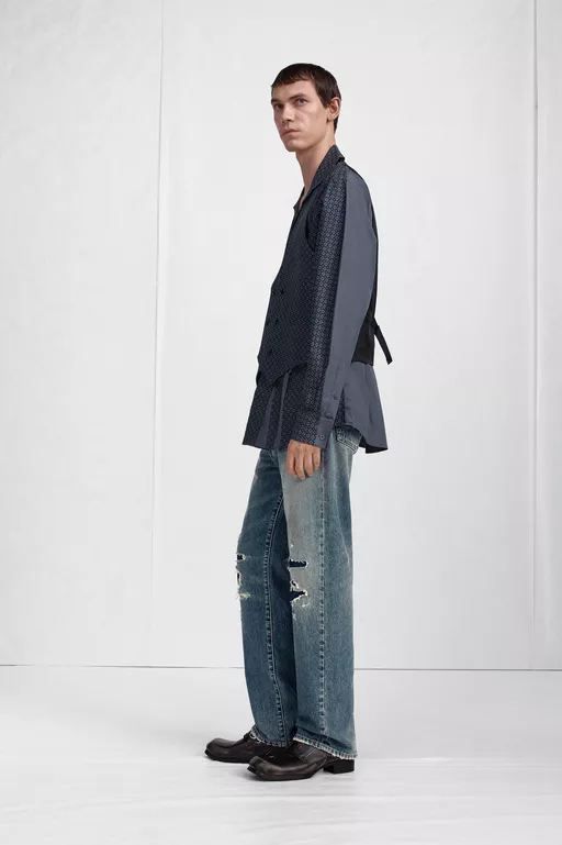 Assemblage Silk Print Shirt - Long-sleeved Shirt