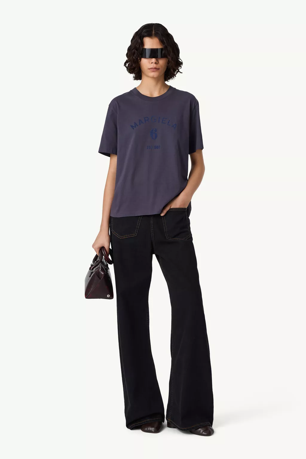 Blue Mannequin print t-shirt | MM6 Official