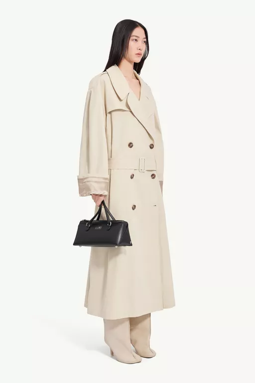 Cotton twill trench coat - Raincoats