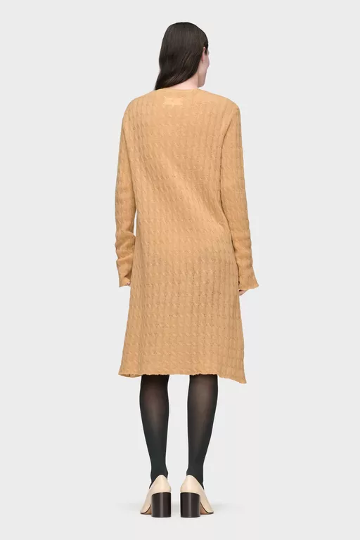 Wool Cashmere Knit Midi Dress - Midi Dress
