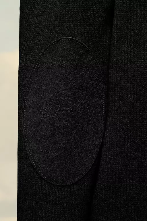 Elbow Patch Cardigan - Knitwear