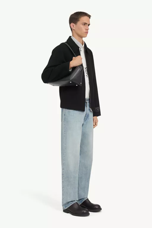 Double-faced wool zip jacket - Jackets