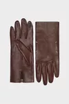 Cognac - Leather gloves