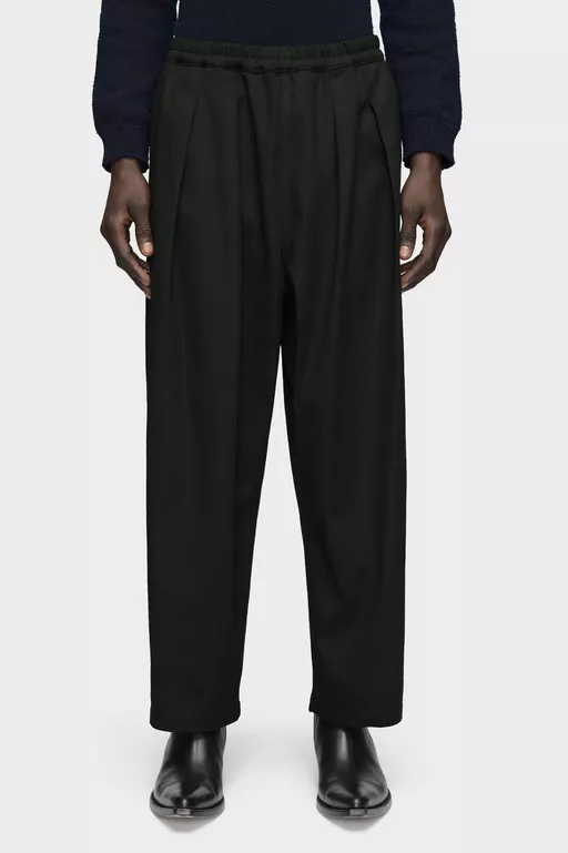 Dropped-Rise Cotton Trousers - Pants